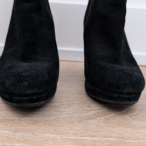 Via Spiga Black Suede Booties - Size 7.5 - Picture 7 of 11